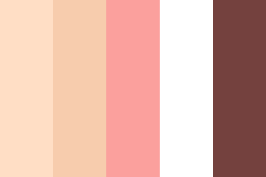 Salmon Cream Color Palette