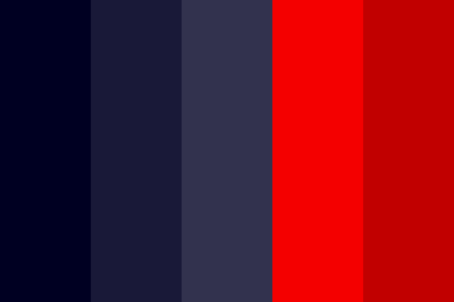 Blue red combination Color Palette