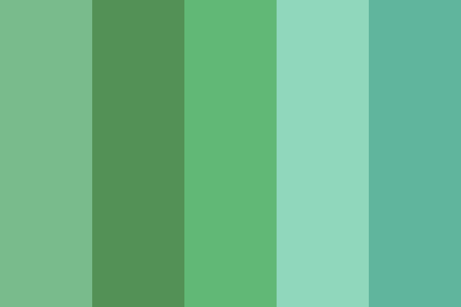 Green grass pastel waters Color Palette