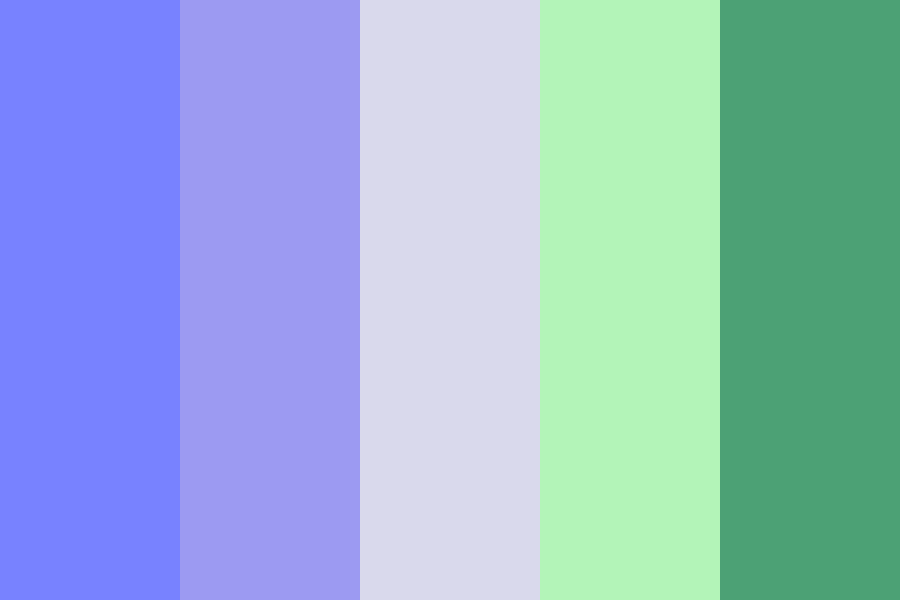 winter frog tones color palette