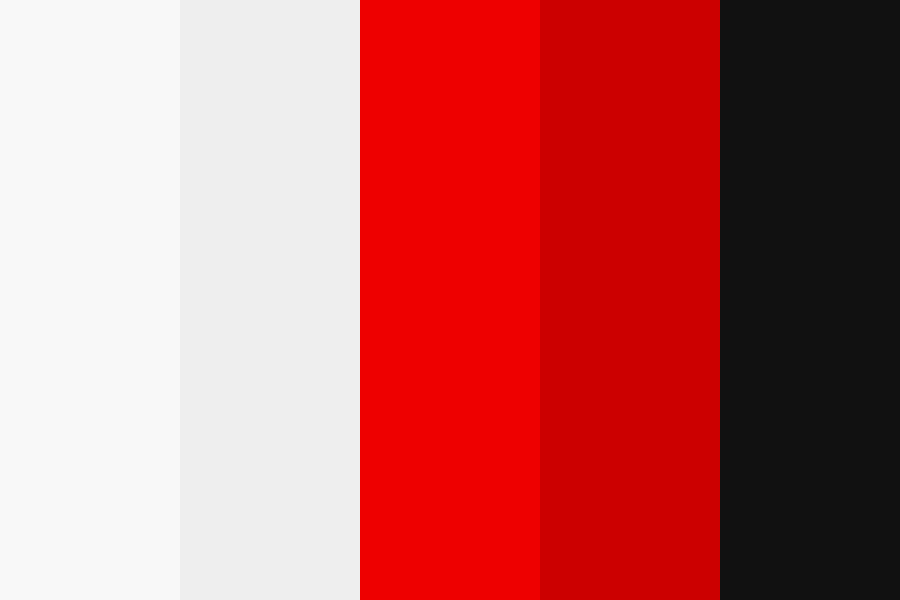 White Red Black Color Palette