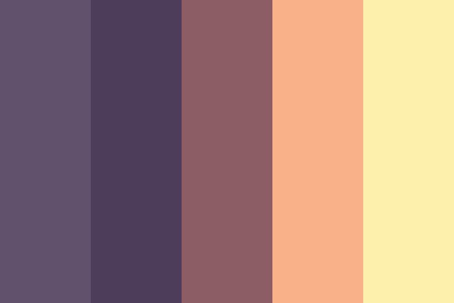Sunset and night Color Palette