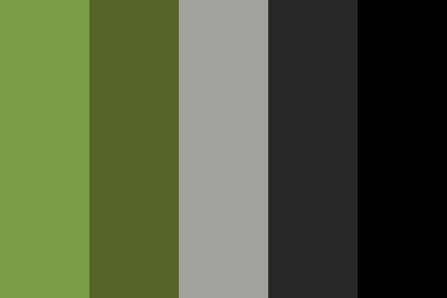 Black Jungle color palette