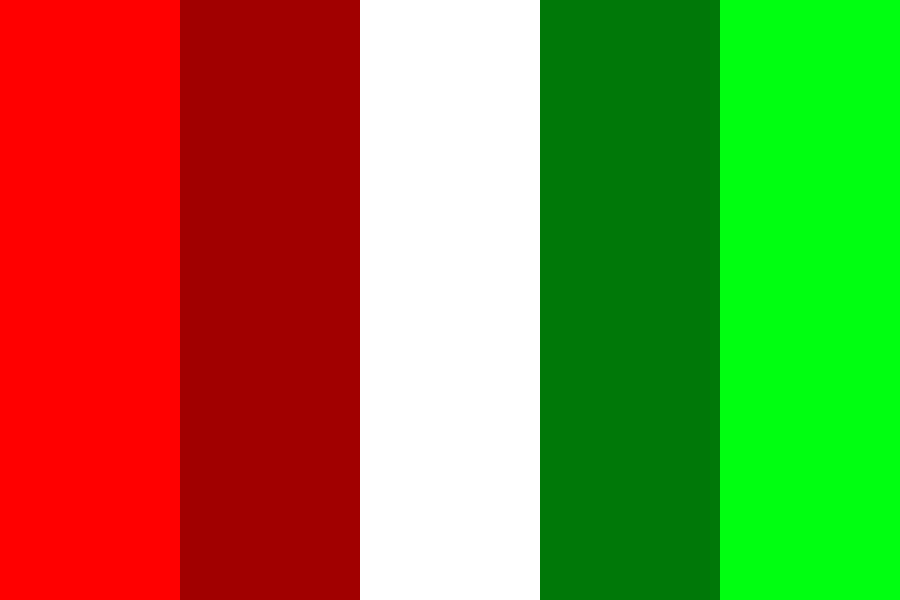 complementary colours - red and green Color Palette