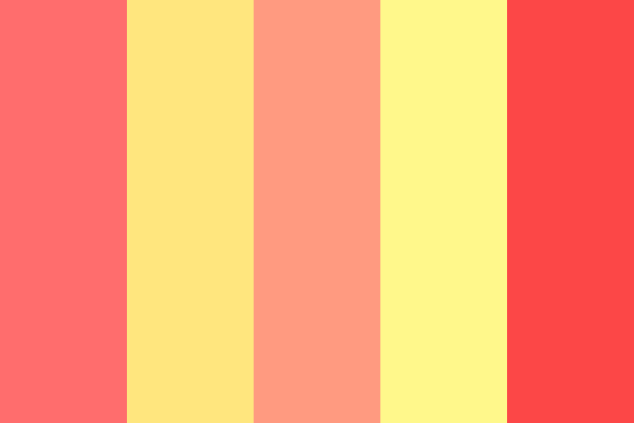 Lemonade and peaches color palette