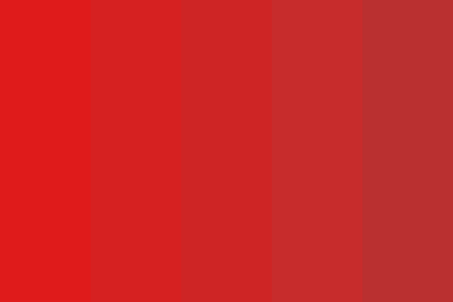 Red Gradient Color Palette