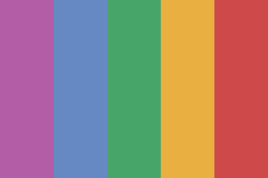 Retro Rainbow Color Palette