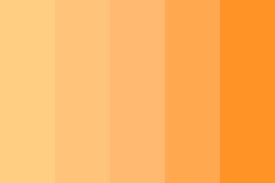 Orange Ombre Color Palette