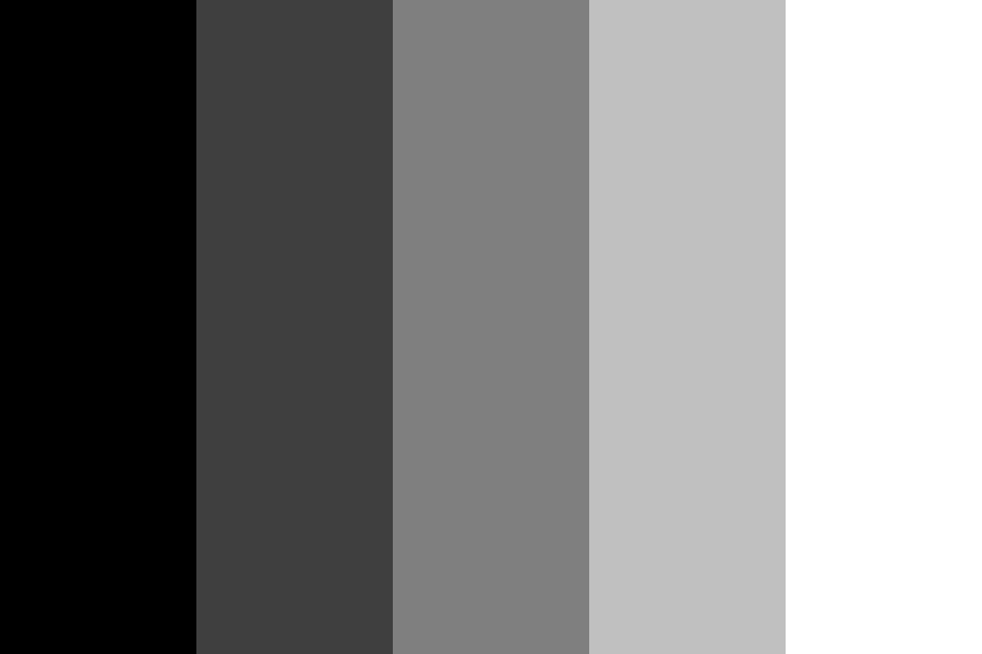 50 - 45 Shades of Grey Color Palette