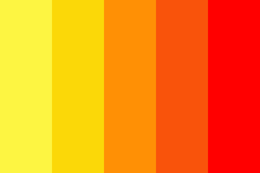 Orange Yellow Green Color Palette
