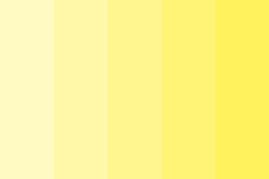 Yellow gradient FFFAC2 to FFF25C color palette