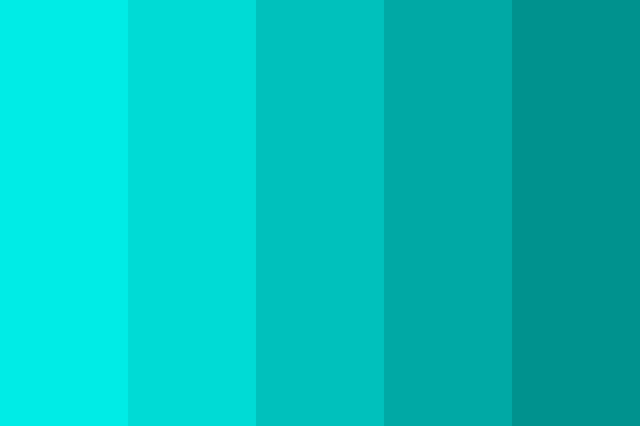 Shades Of Teal 2 Color Palette