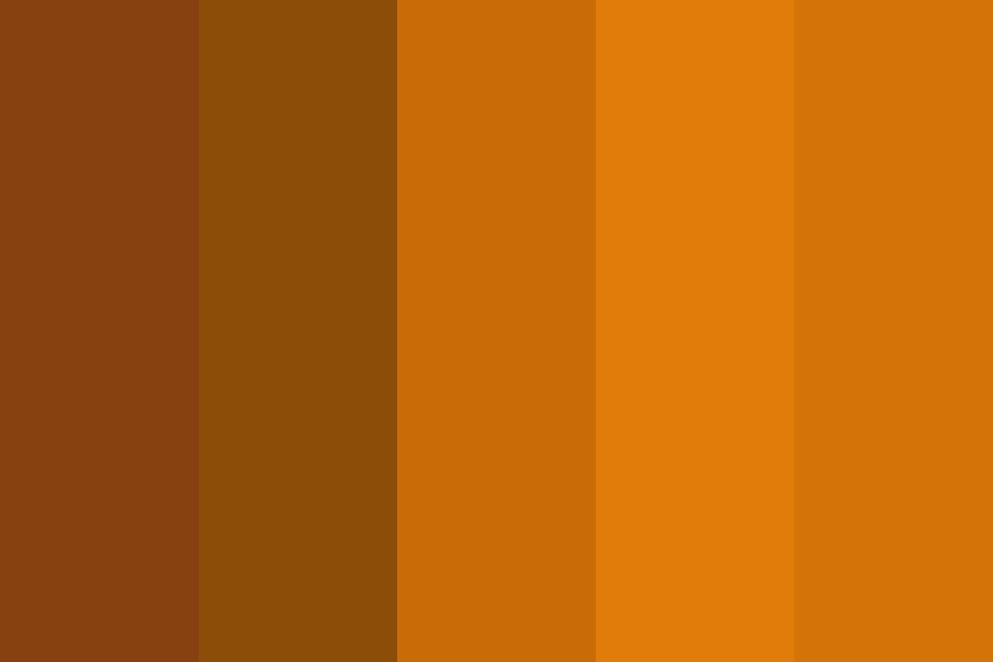 Brown Curry Color Palette