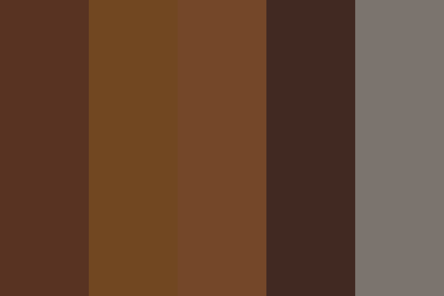 Natural Hair Colour Color Palette