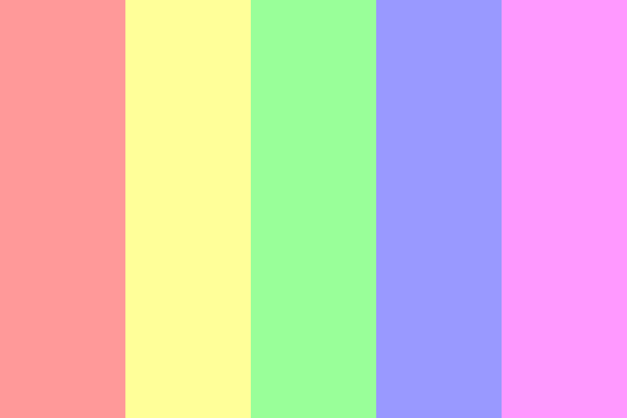 Pastel Colors Rainbow Color Palette