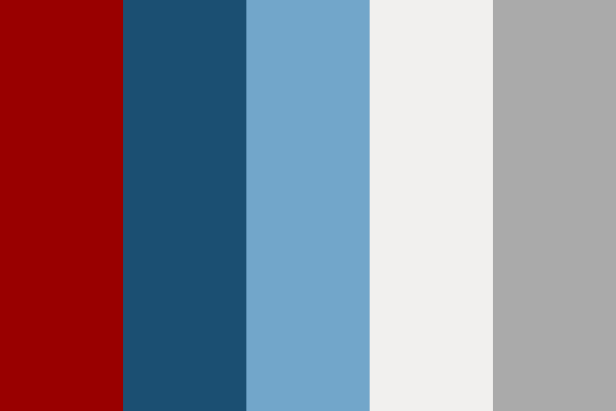 crimson - blue color palette