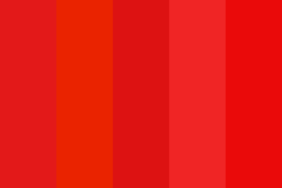 Warm Red Color Palette