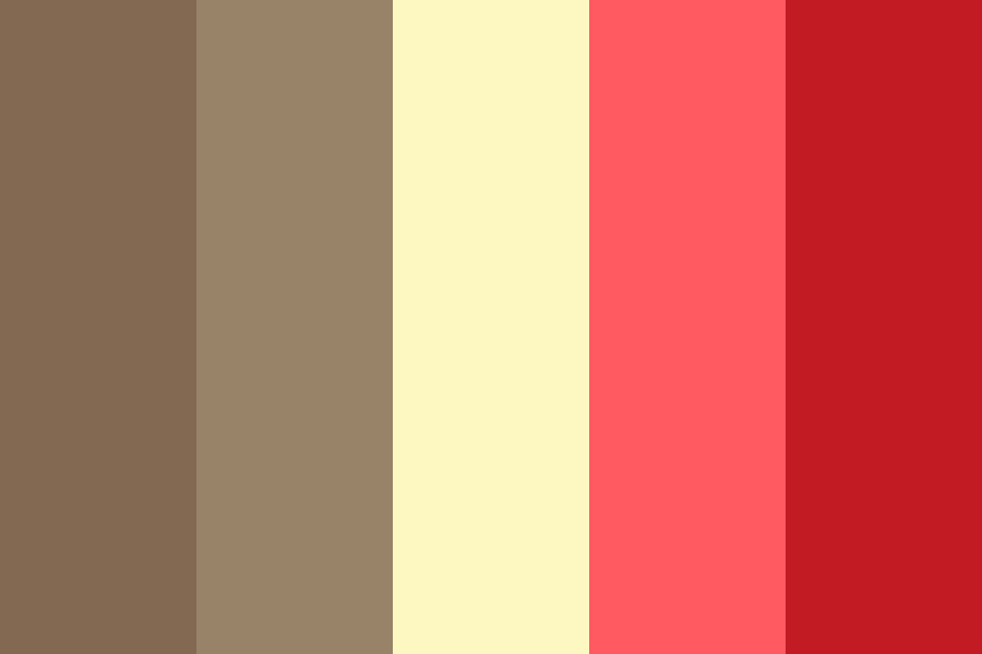 Red brown pastel Color Palette
