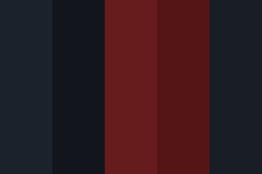 Dark Red and black Color Palette
