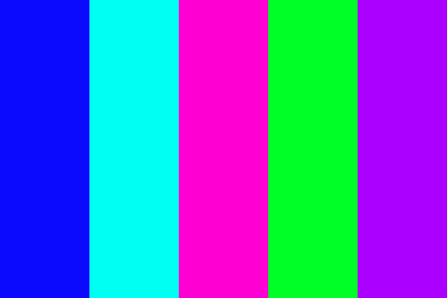blueish with green and a pink-like color color palette