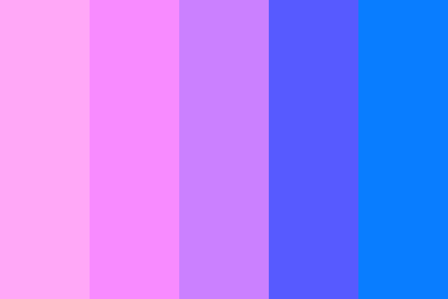 Pink and Blue Gradients Color Palette
