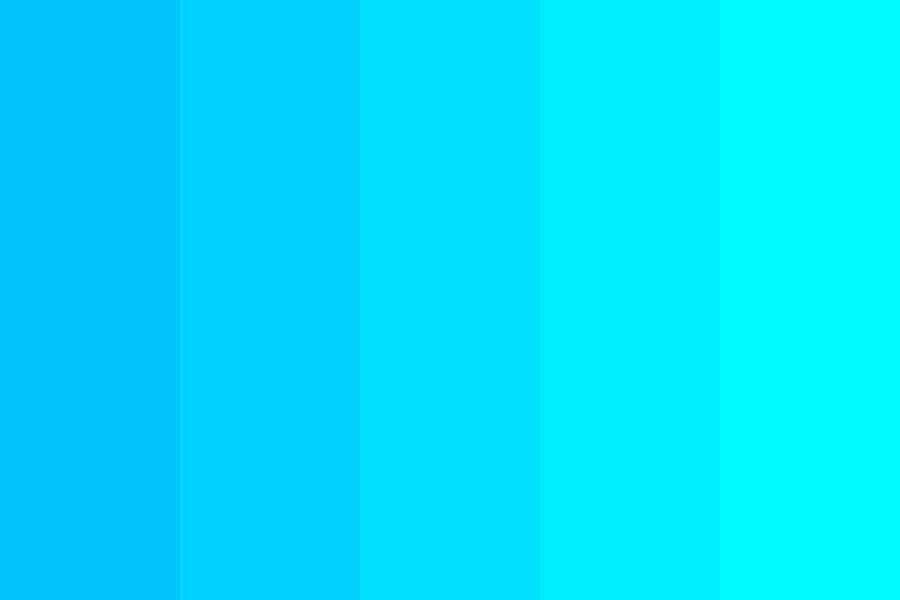 Sea Blue gradient Color Palette