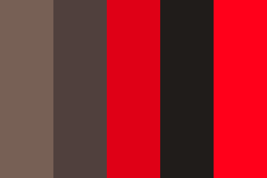 Red and browns color palette