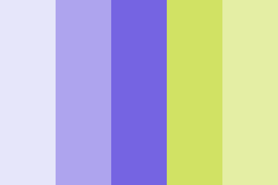 Purp and Green color palette