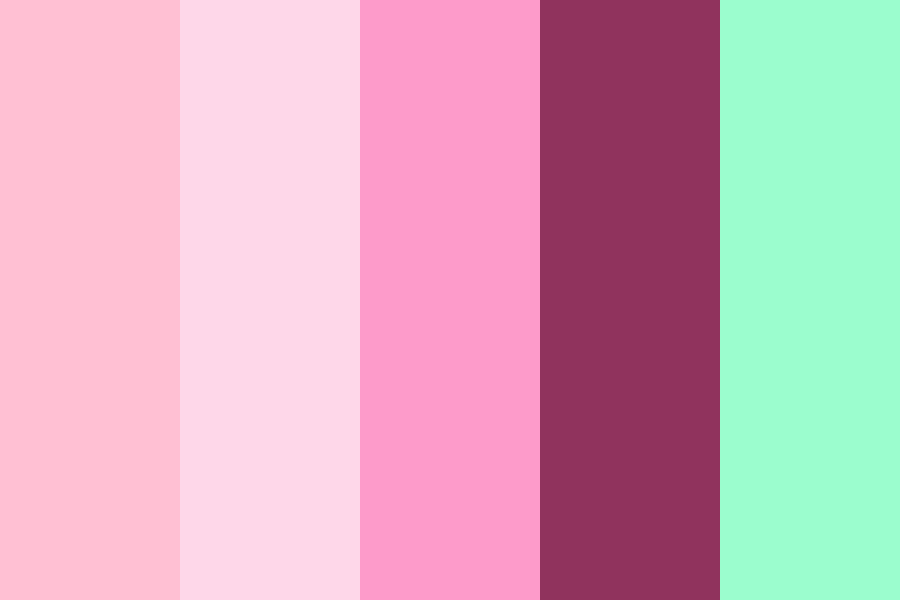 Anime Pastels (Bright Pink Base) Color Palette
