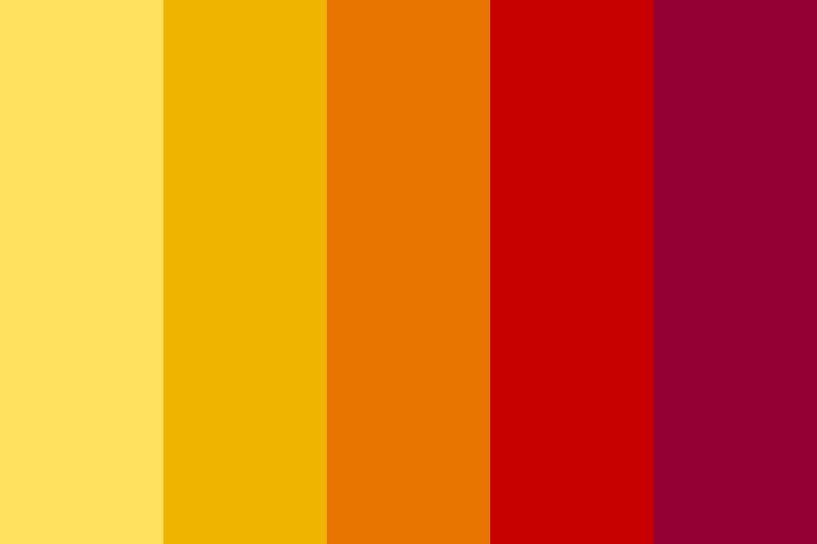 red and yellow vintage Color Palette