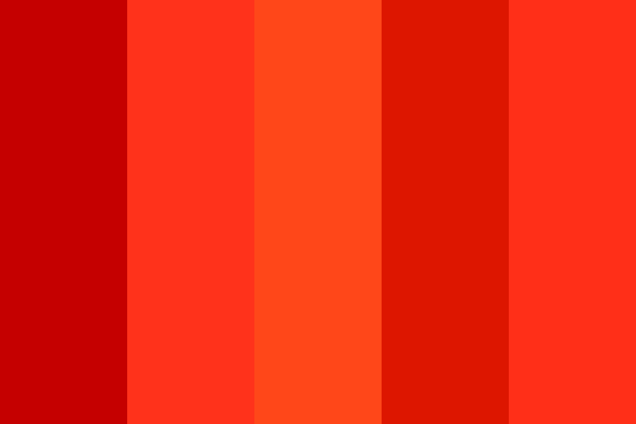 Burning Lava color palette