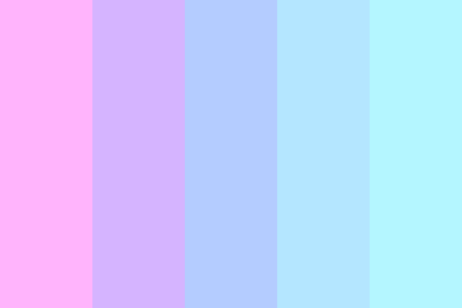 Pastel pink-blue color palette