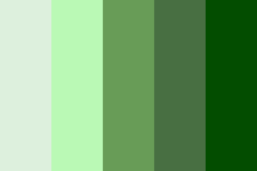 Odcienie zieleni Color Palette