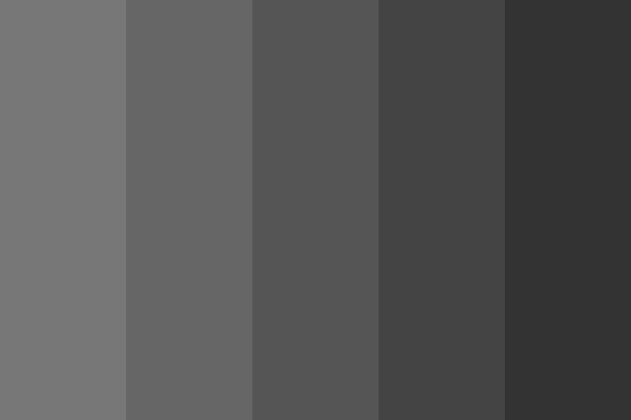 777777 to 333333 color palette