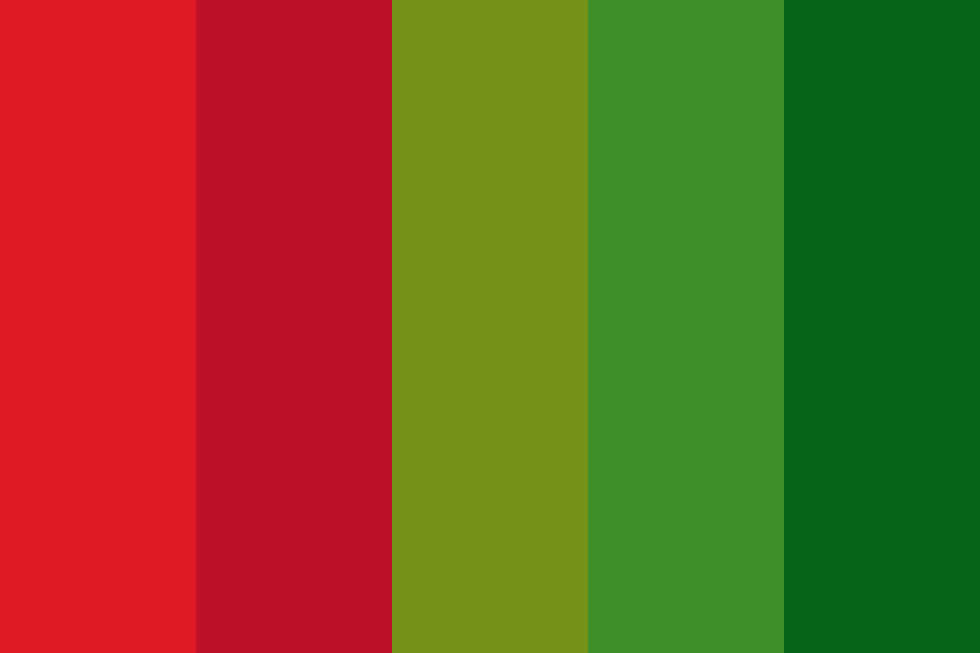 Mix red and green Color Palette