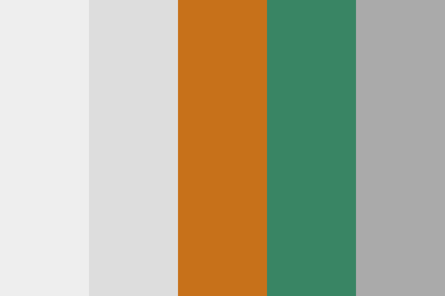 Hint of Orange and Green Color Palette