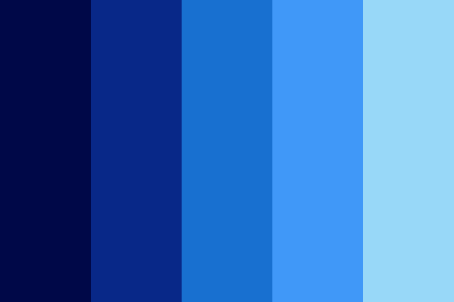 Blue Grunge Color Palette