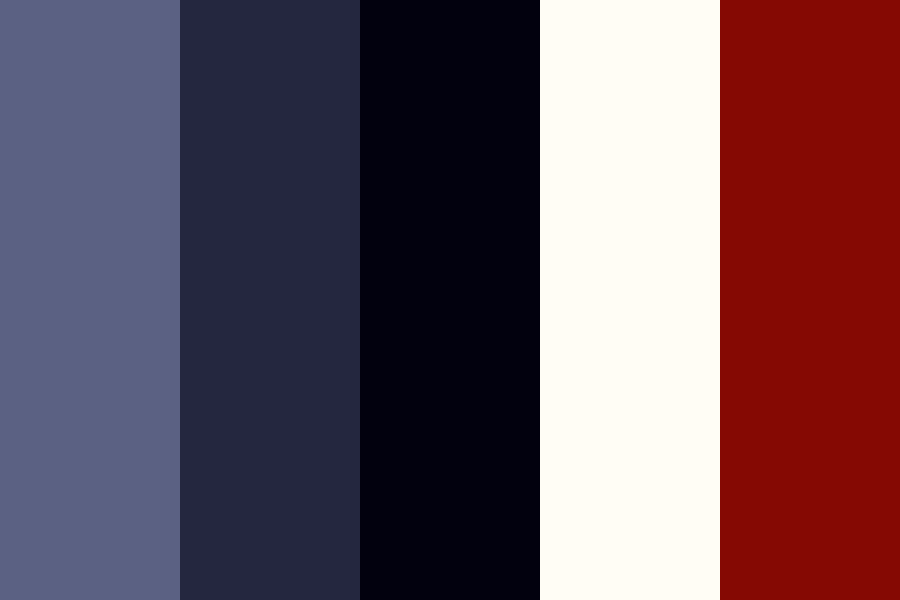 Red and Black and Blue Color Palette