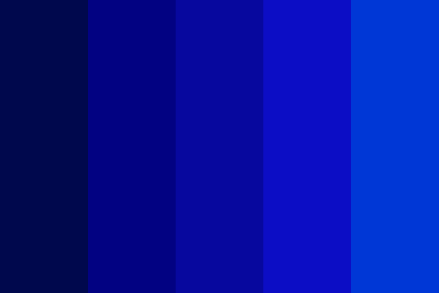 Tons de bleus fonces Color Palette