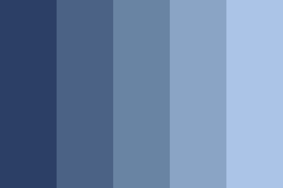 Bleu pastel Color Palette